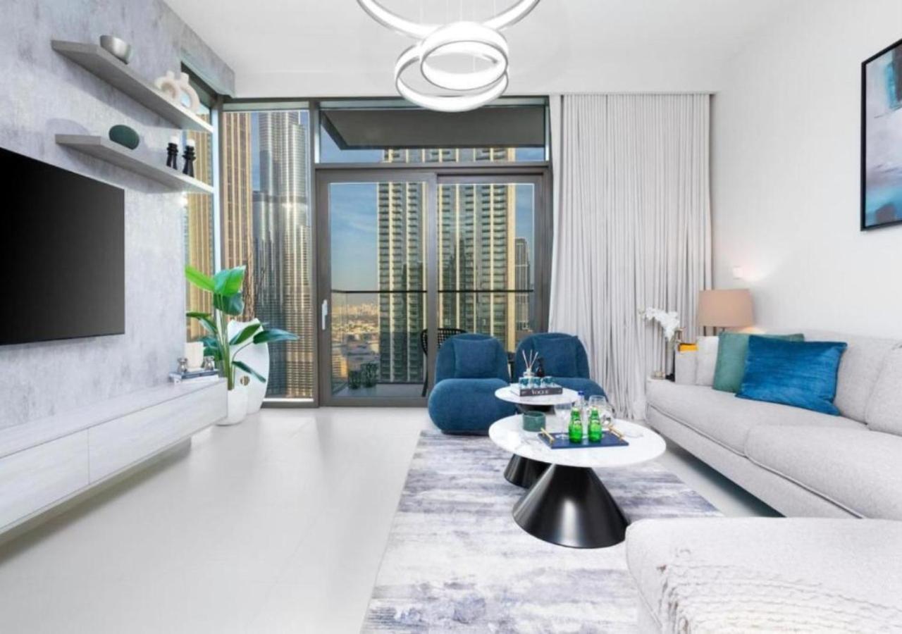 High-Floor 2 Bedroom Premium Apt And Burj Khalifa Views By Vibel Dubai Bagian luar foto